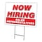 Signmission Now Hiring Sales Representatives Yard & Stake outdoor plastic coroplast, 1824-SALES REPRESENTATIVES C-1824-DS-SALES REPRESENTATIVES - alternate 1
